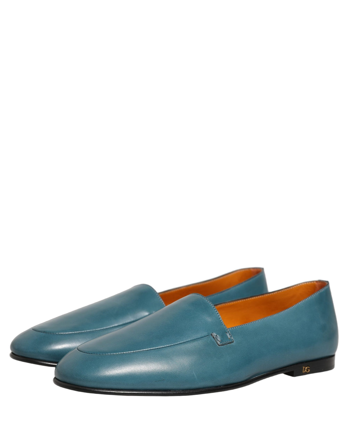 Dolce & Gabbana Blue 'Slip-On' Mini Loafers blau