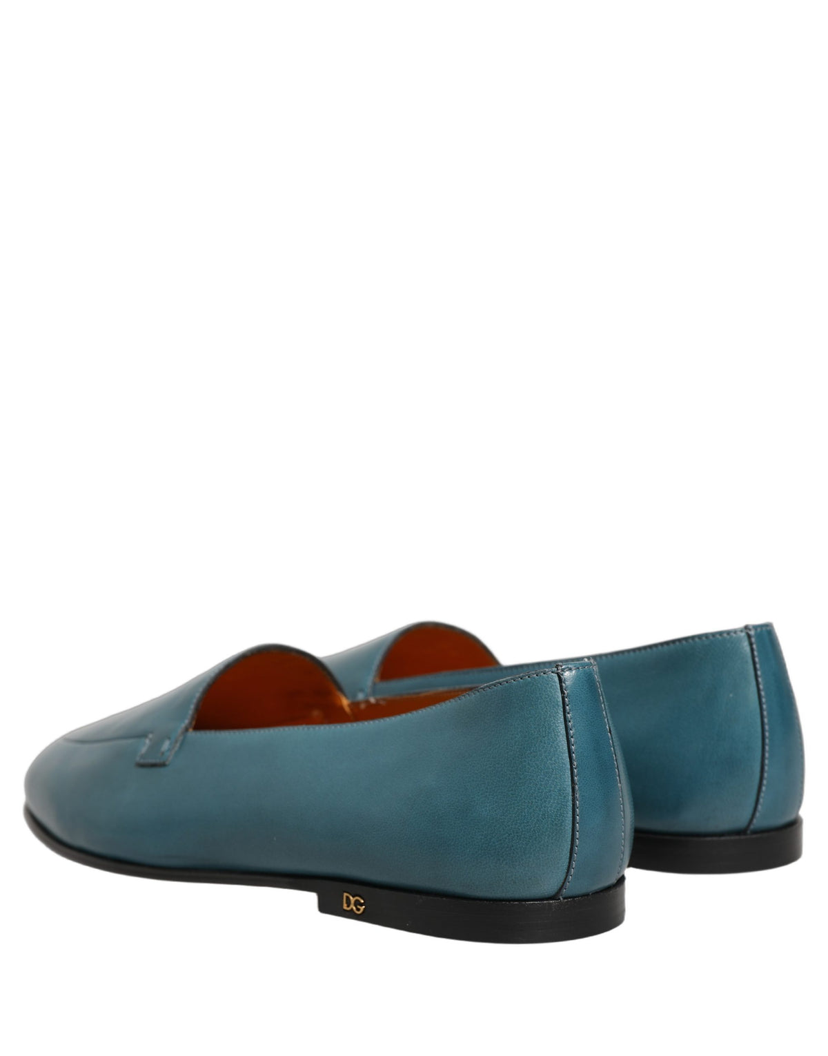 Dolce & Gabbana Blue 'Slip-On' Mini Loafers blau