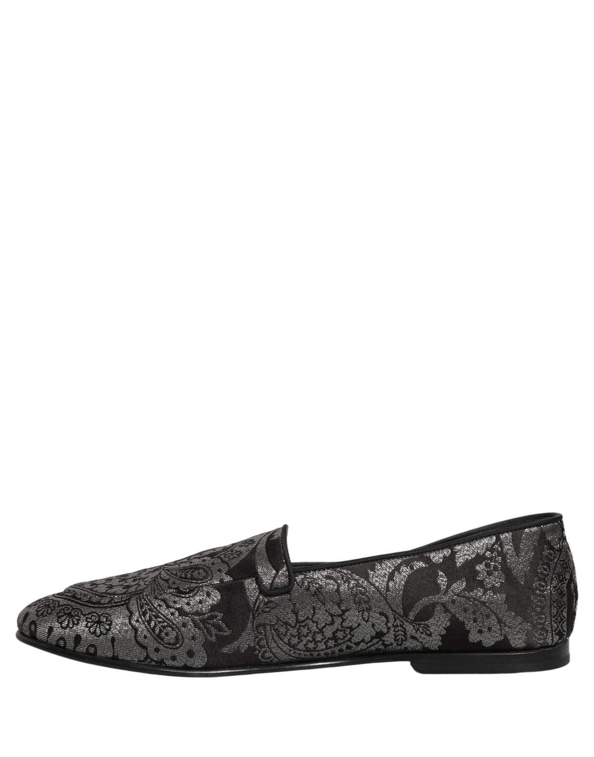 Dolce & Gabbana Silver 'Slip-On' Mini Loafers