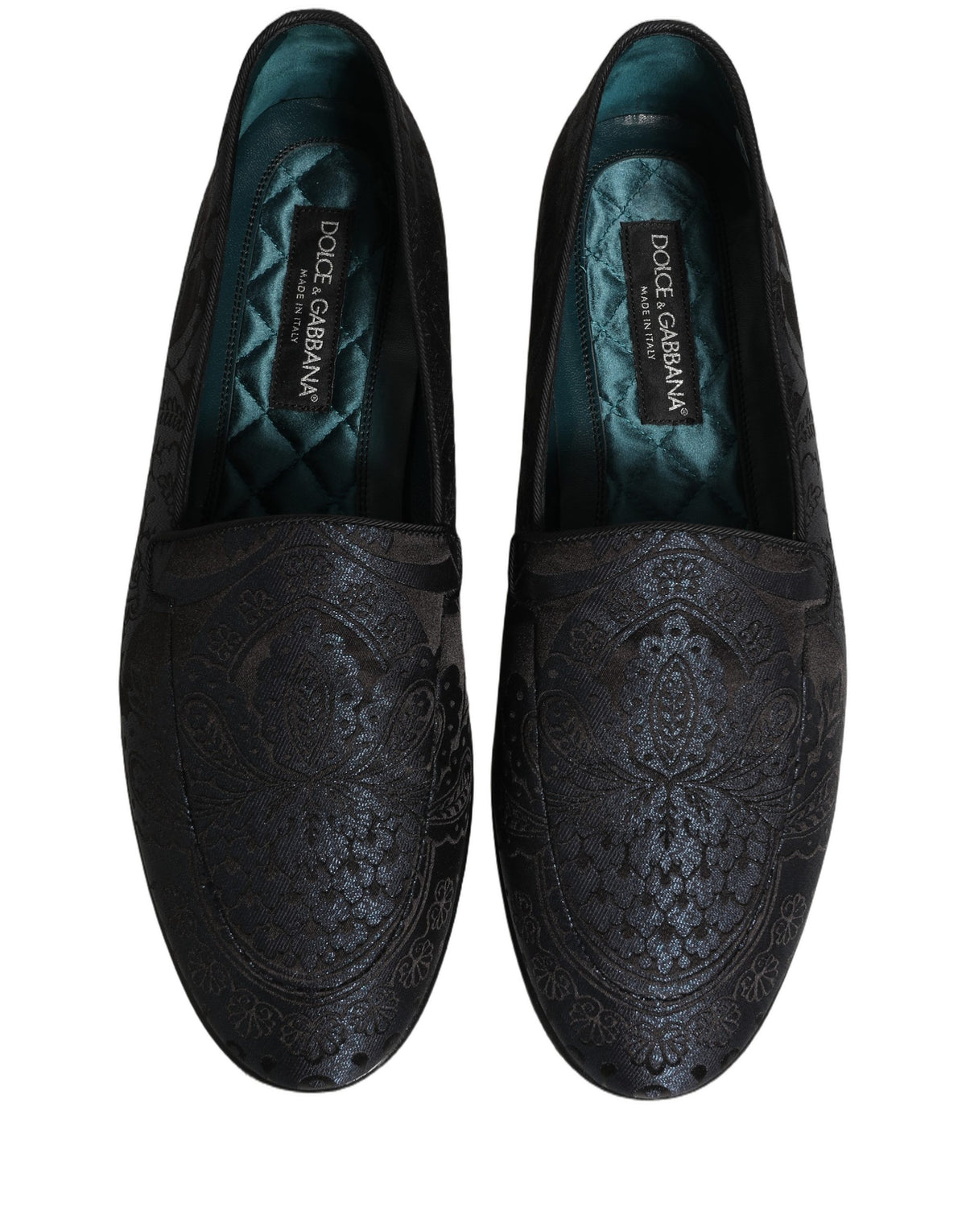 Dolce & Gabbana Blue 'Slip-On' Mini Loafers blau