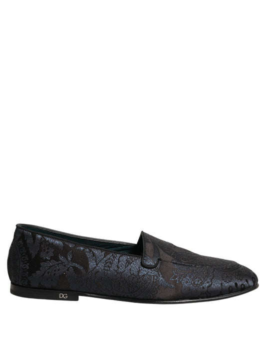 Dolce & Gabbana Blue 'Slip-On' Mini Loafers blau