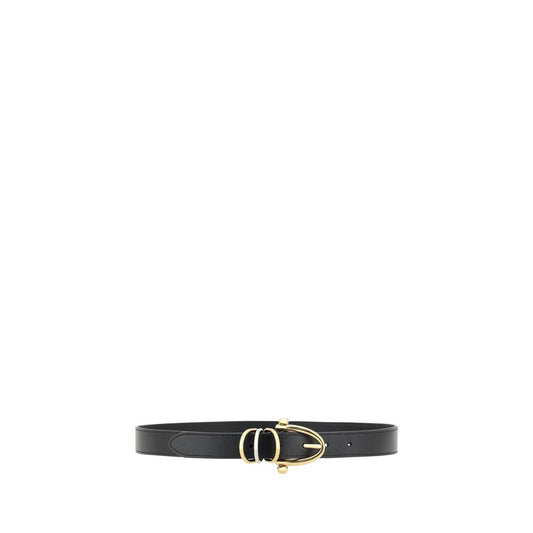 Chloé Black Calf Leather Bos Taurus Regular Belt Curated Luxury Accessories by Orvyn