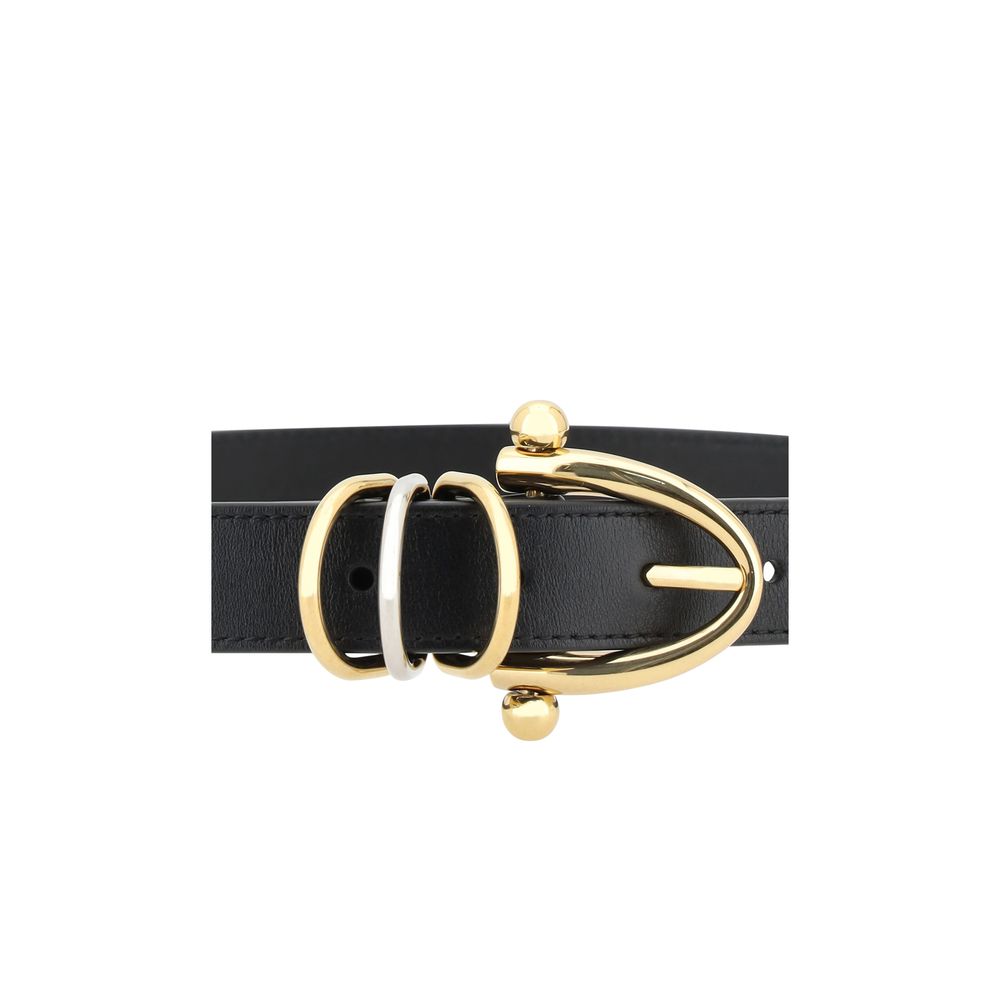 Chloé Black Calf Leather Bos Taurus Regular Belt Curated Luxury Accessories by Orvyn