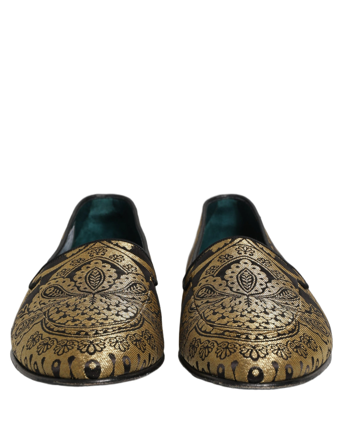 Dolce & Gabbana Gold 'Slip-On' Mini Loafers