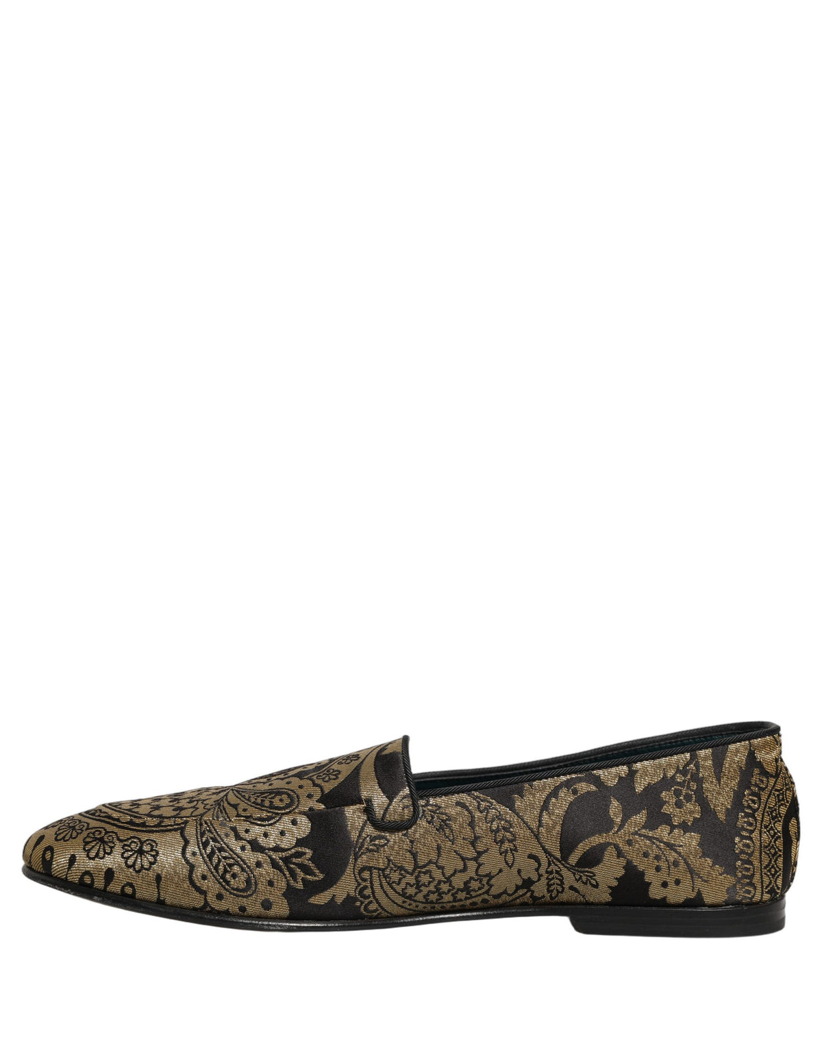 Dolce & Gabbana Gold 'Slip-On' Mini Loafers