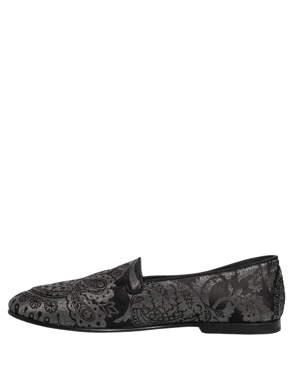 Dolce & Gabbana Silver 'Slip-On' Mini Loafers
