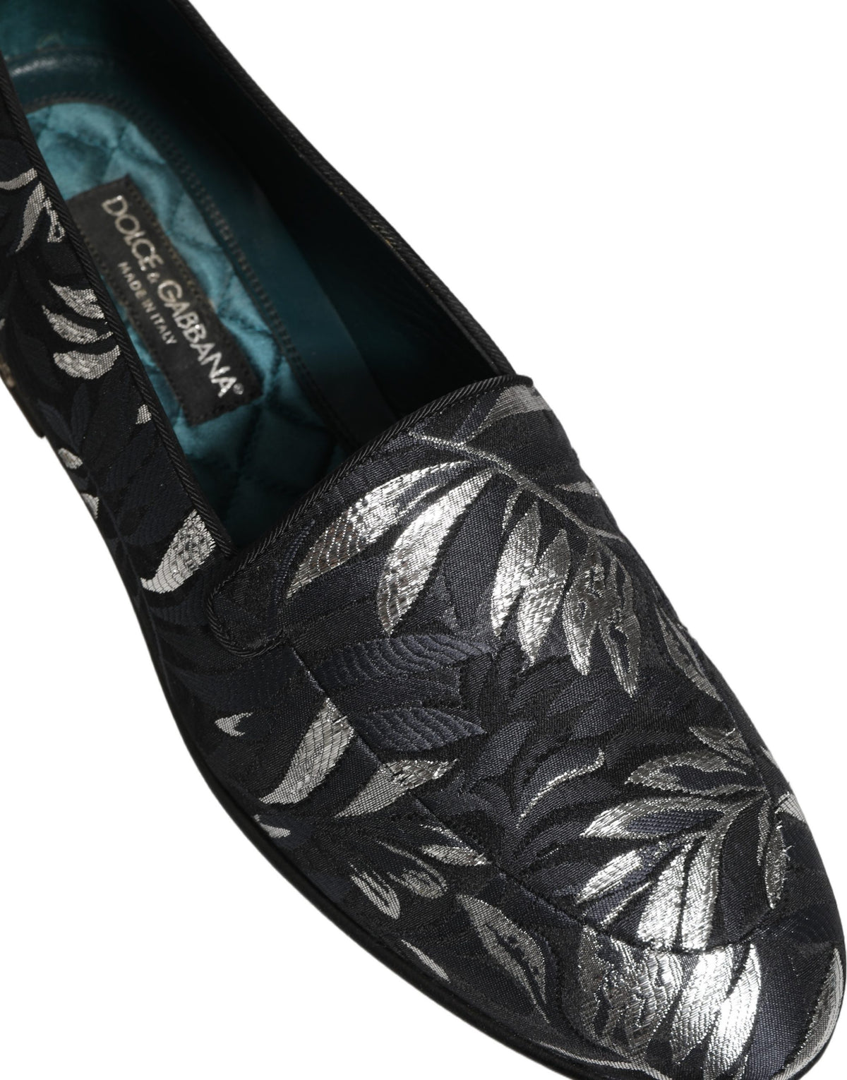 Dolce & Gabbana Black 'Slip-On' Mini Loafers schwarz