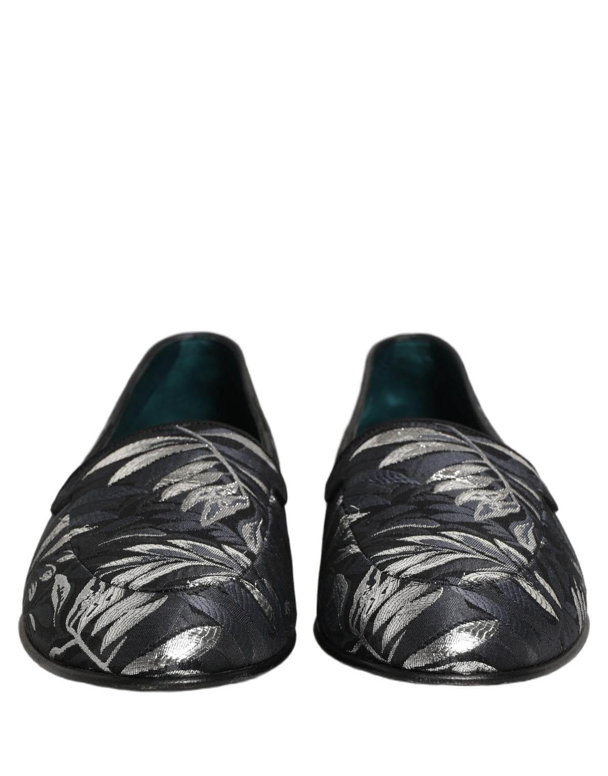 Dolce & Gabbana Black 'Slip-On' Mini Loafers schwarz