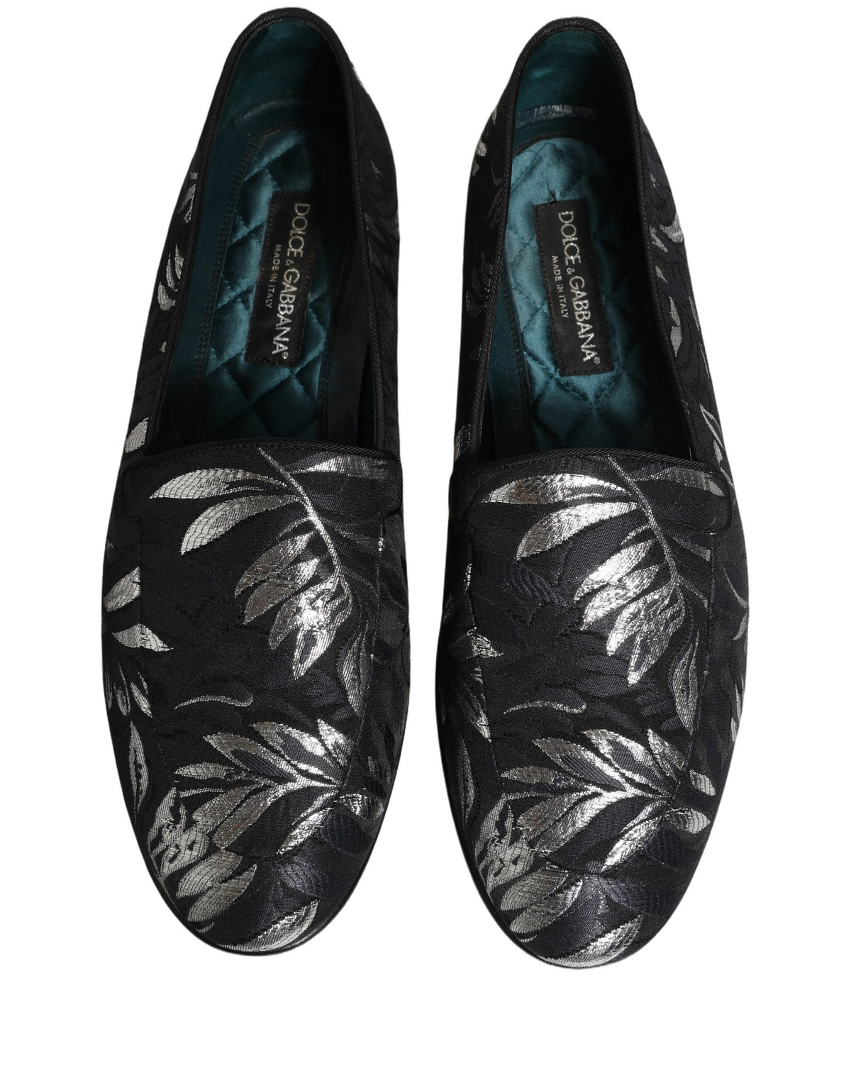 Dolce & Gabbana Black 'Slip-On' Mini Loafers schwarz