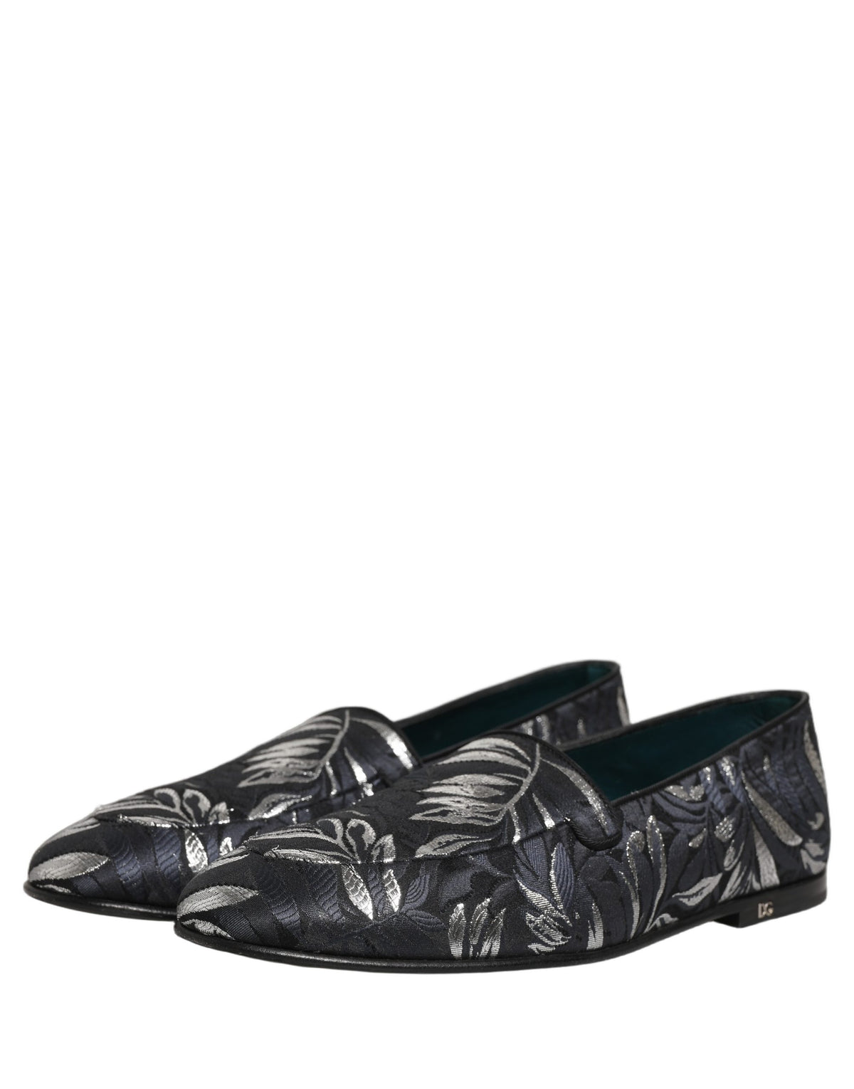 Dolce & Gabbana Black 'Slip-On' Mini Loafers schwarz