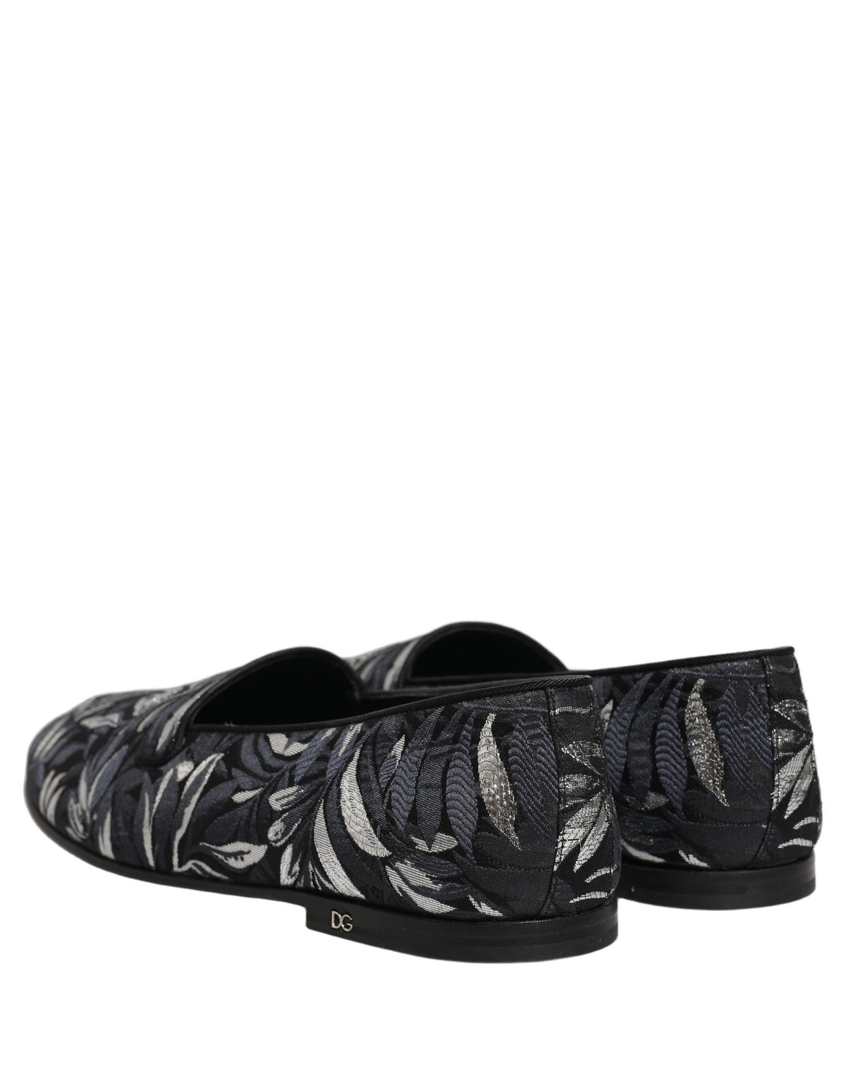 Dolce & Gabbana Black 'Slip-On' Mini Loafers schwarz