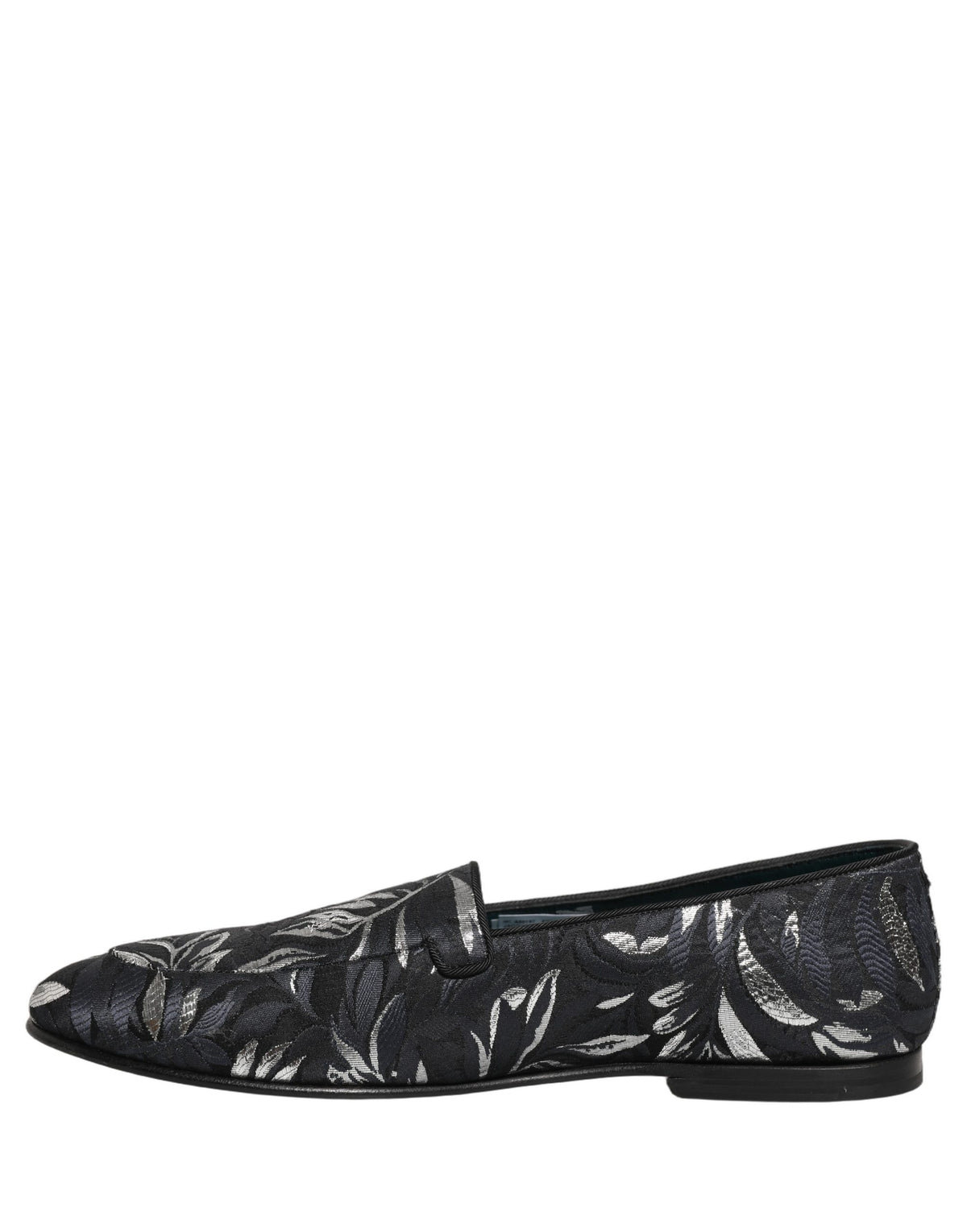 Dolce & Gabbana Black 'Slip-On' Mini Loafers schwarz