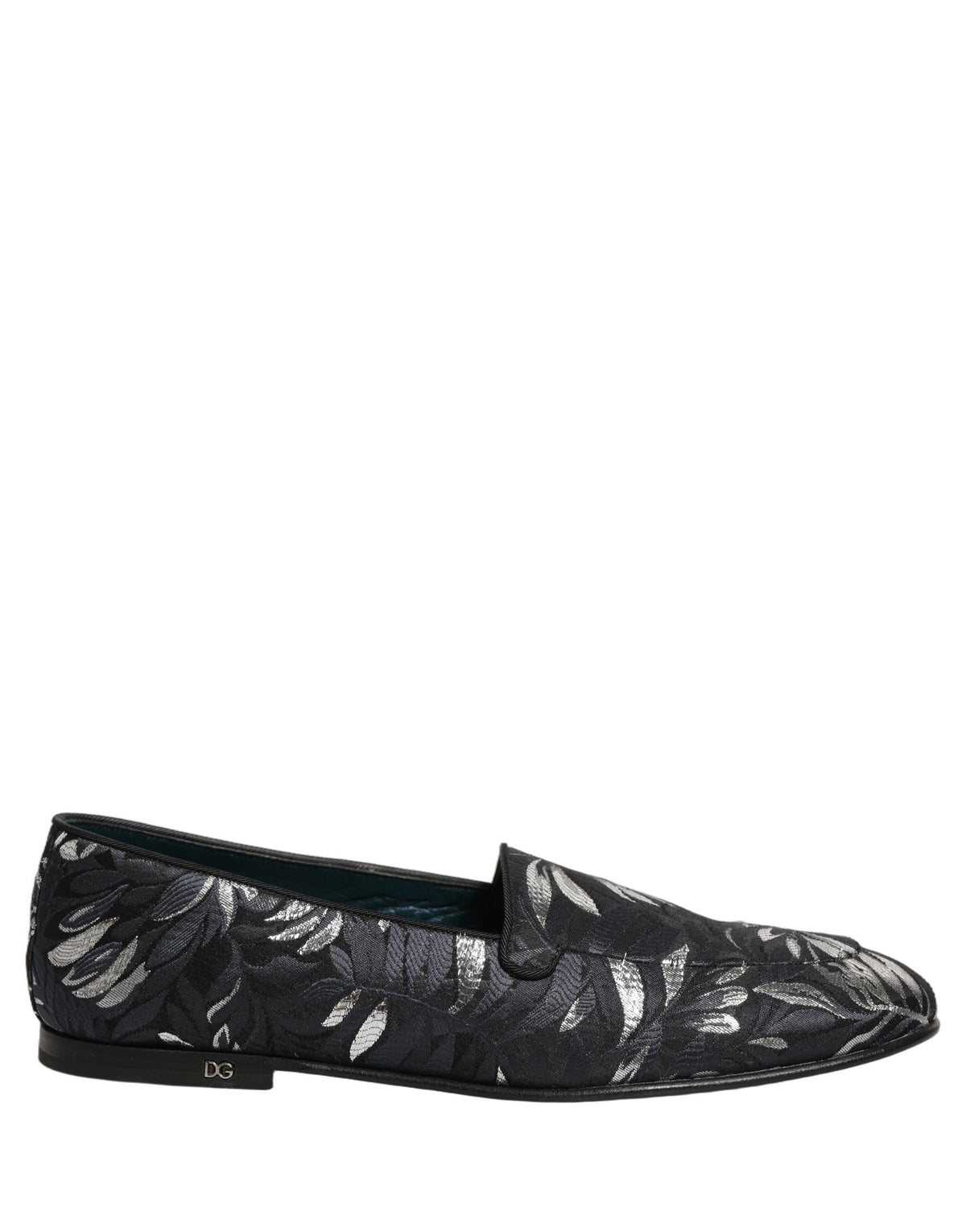 Dolce & Gabbana Black 'Slip-On' Mini Loafers schwarz
