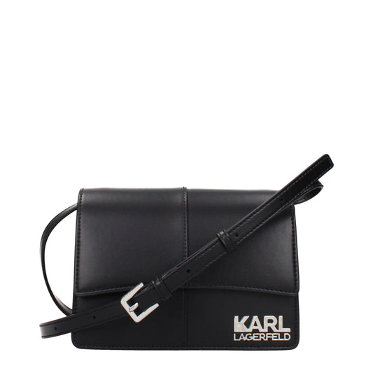 Karl Lagerfeld Black Polyethylene Crossbody Bag Curated Luxury Accessories by Orvyn