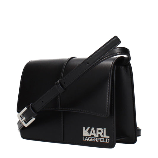 Karl Lagerfeld Black Polyethylene Crossbody Bag Curated Luxury Accessories by Orvyn