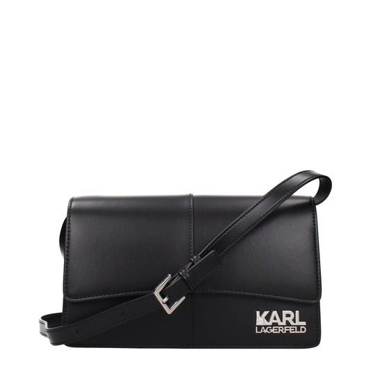 Karl Lagerfeld Black Polyethylene Crossbody Bag Curated Luxury Accessories by Orvyn