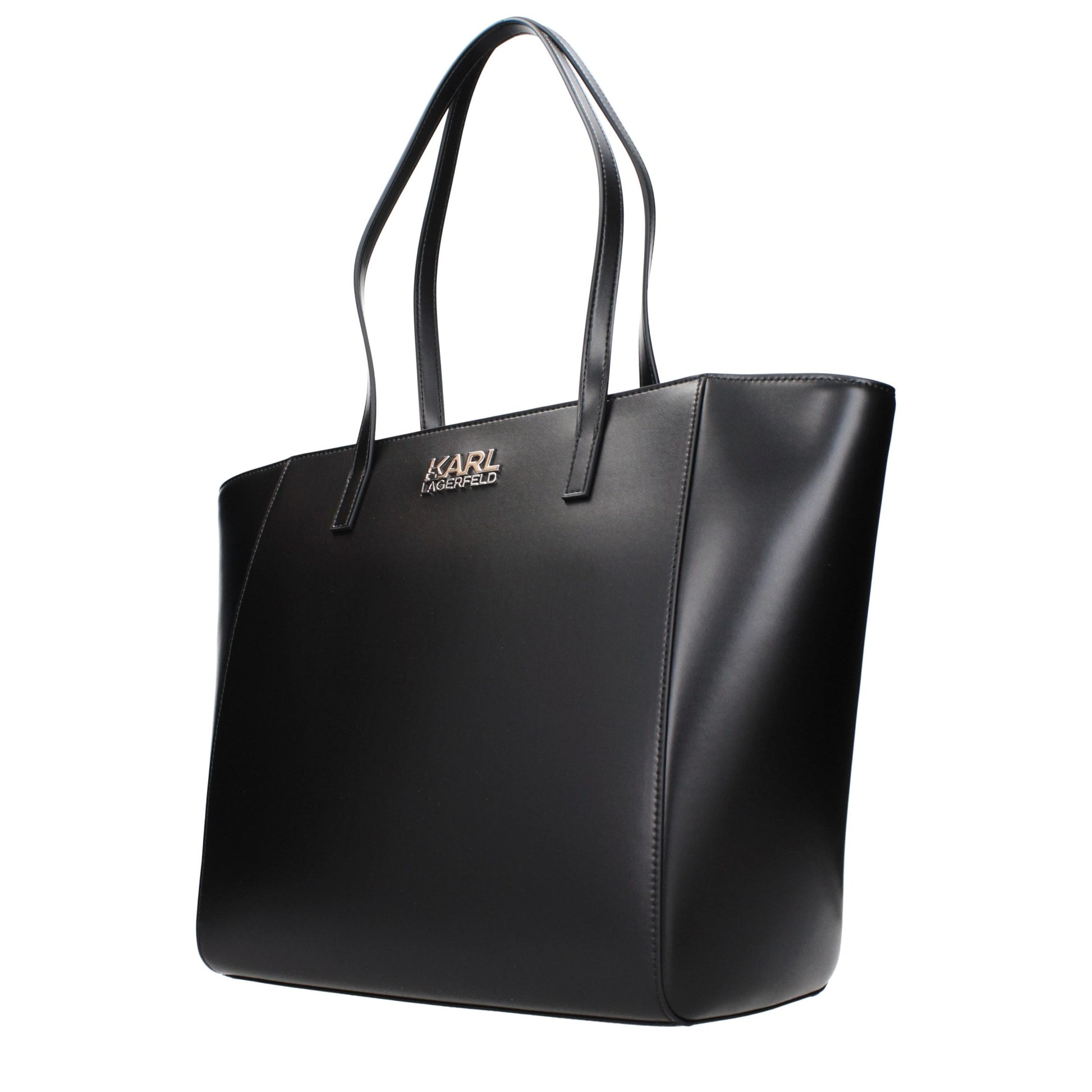 Karl Lagerfeld Black Polyethylene Shoulder Bag Curated Luxury Accessories by Orvyn