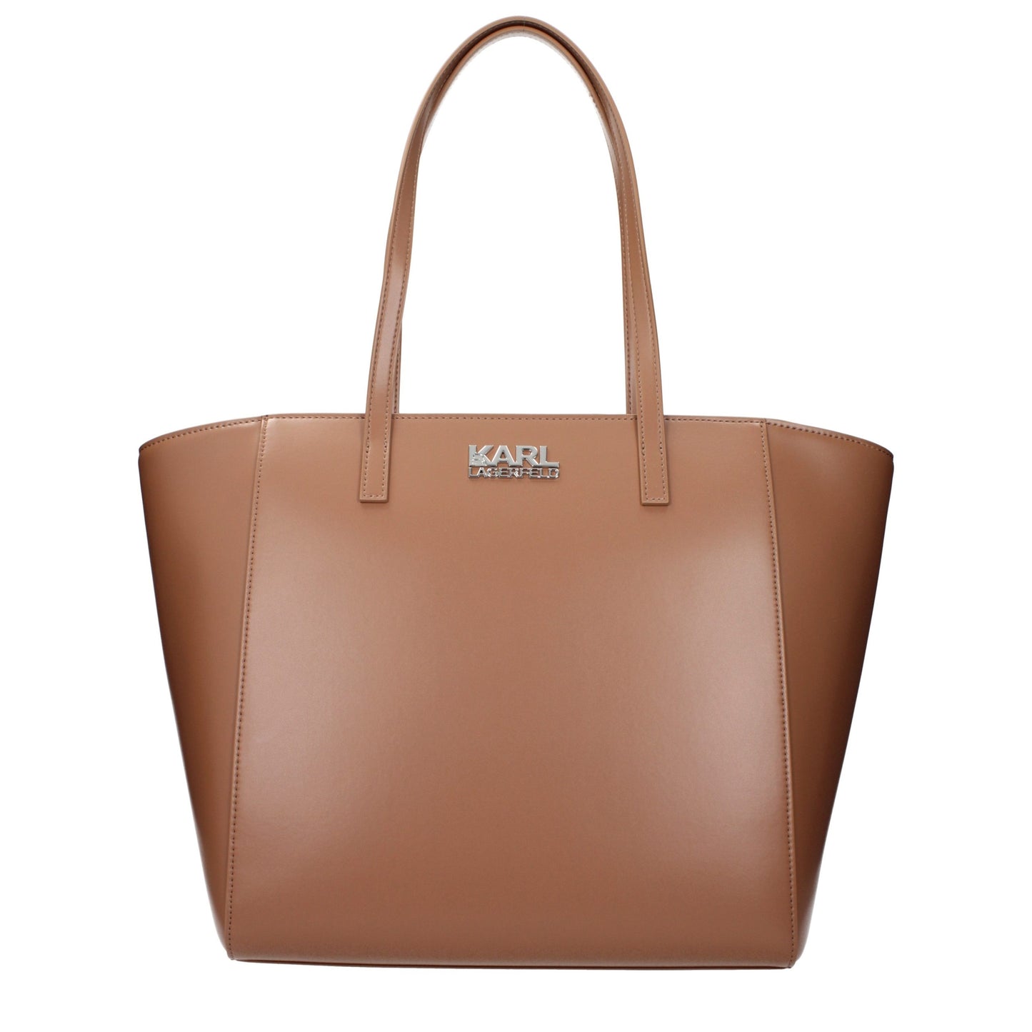 Karl Lagerfeld Brown Polyethylene Shoulder Bag Curated Luxury Accessories by Orvyn