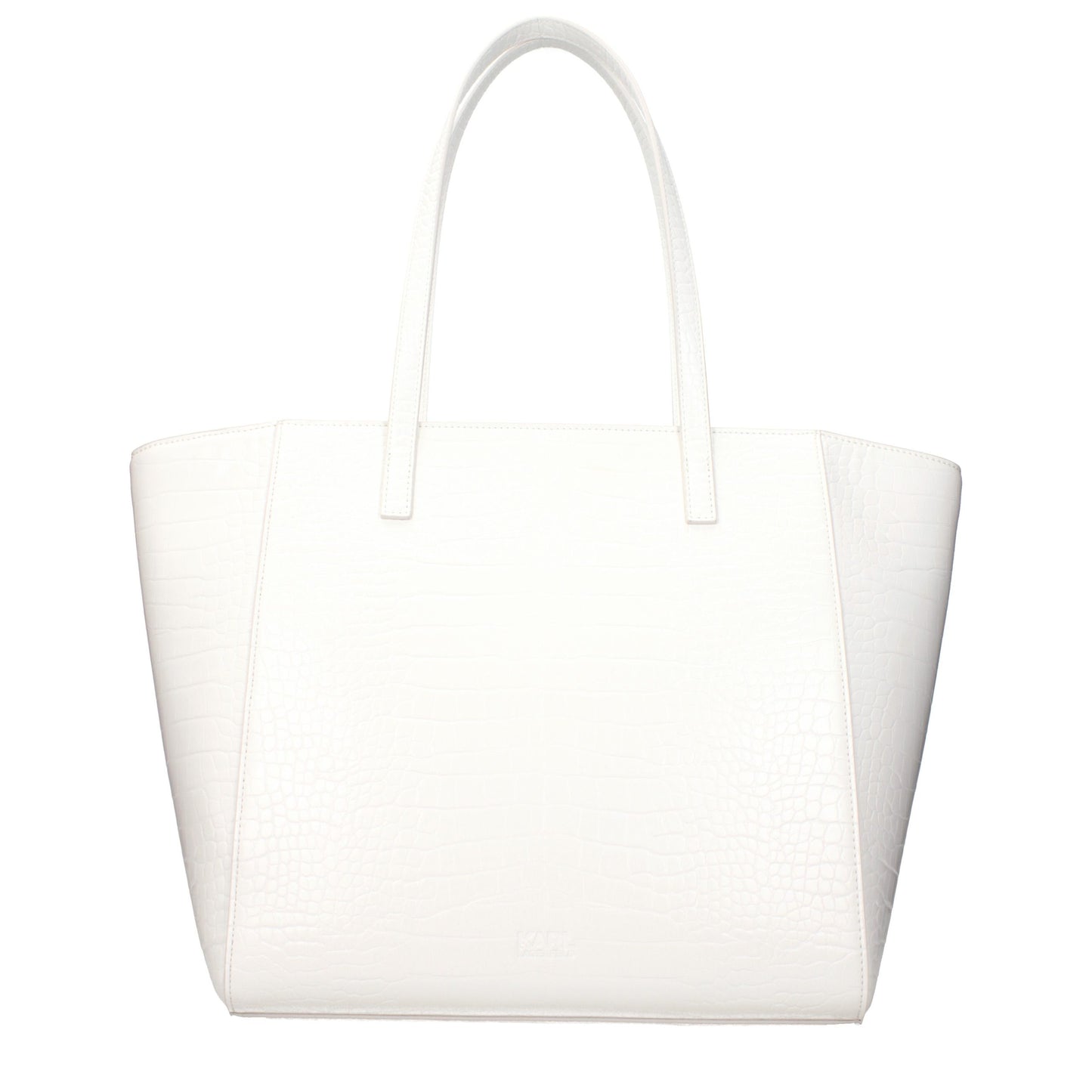 Karl Lagerfeld White Polyethylene Shoulder Bag Curated Luxury Accessories by Orvyn
