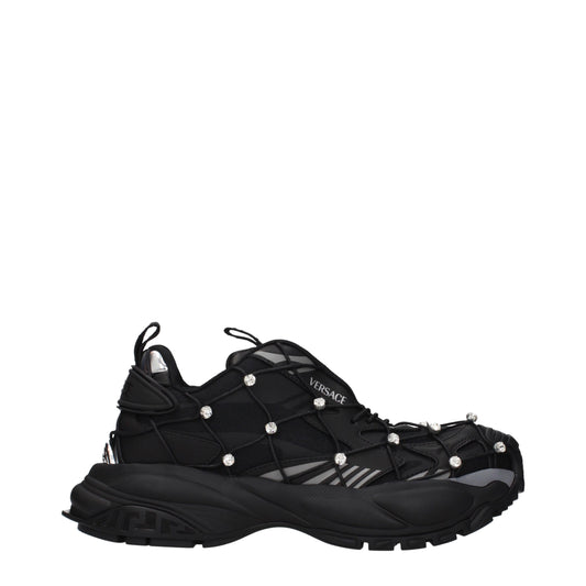 Versace Black Chunky Sneakers schwarz