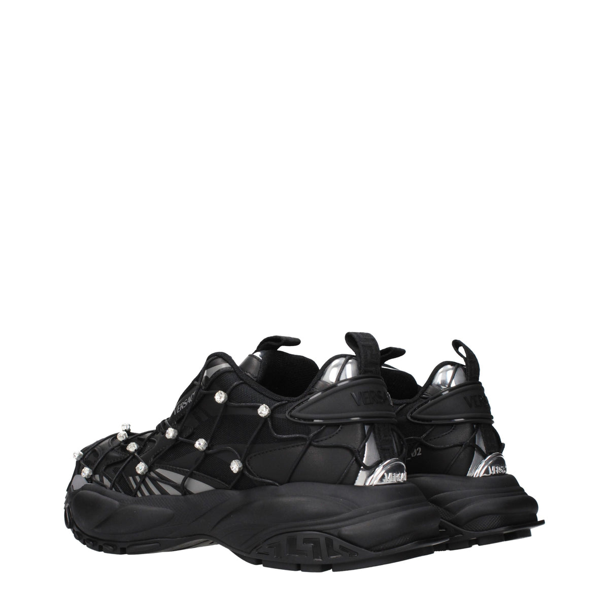 Versace Black Chunky Sneakers schwarz