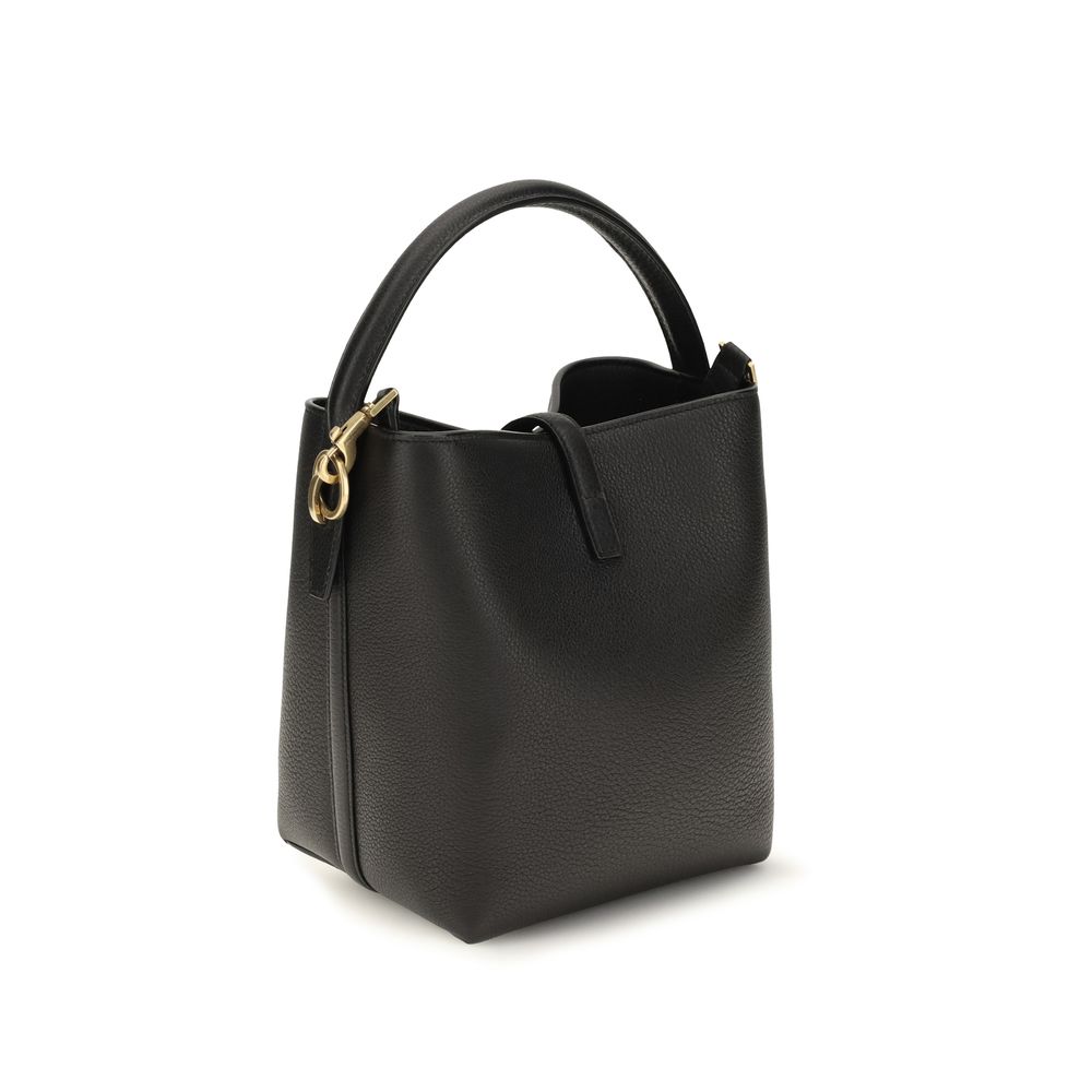 Saint Laurent Black 'Bucket' Bag Curated Luxury Accessories by Orvyn