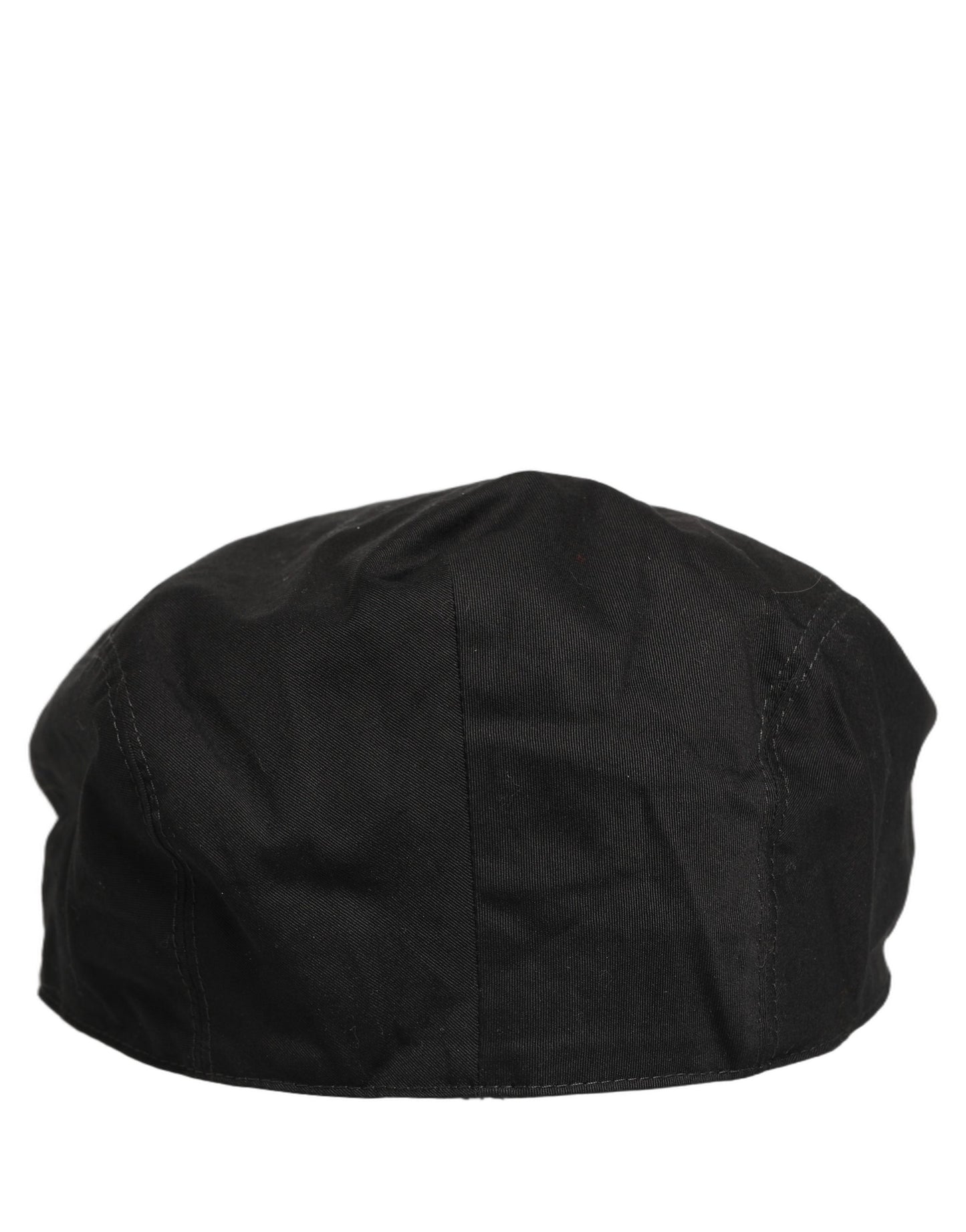 Dolce & Gabbana Men Black Cotton Stretch Newsboy Cloth Capello Hat Curated Luxury Accessories by Orvyn