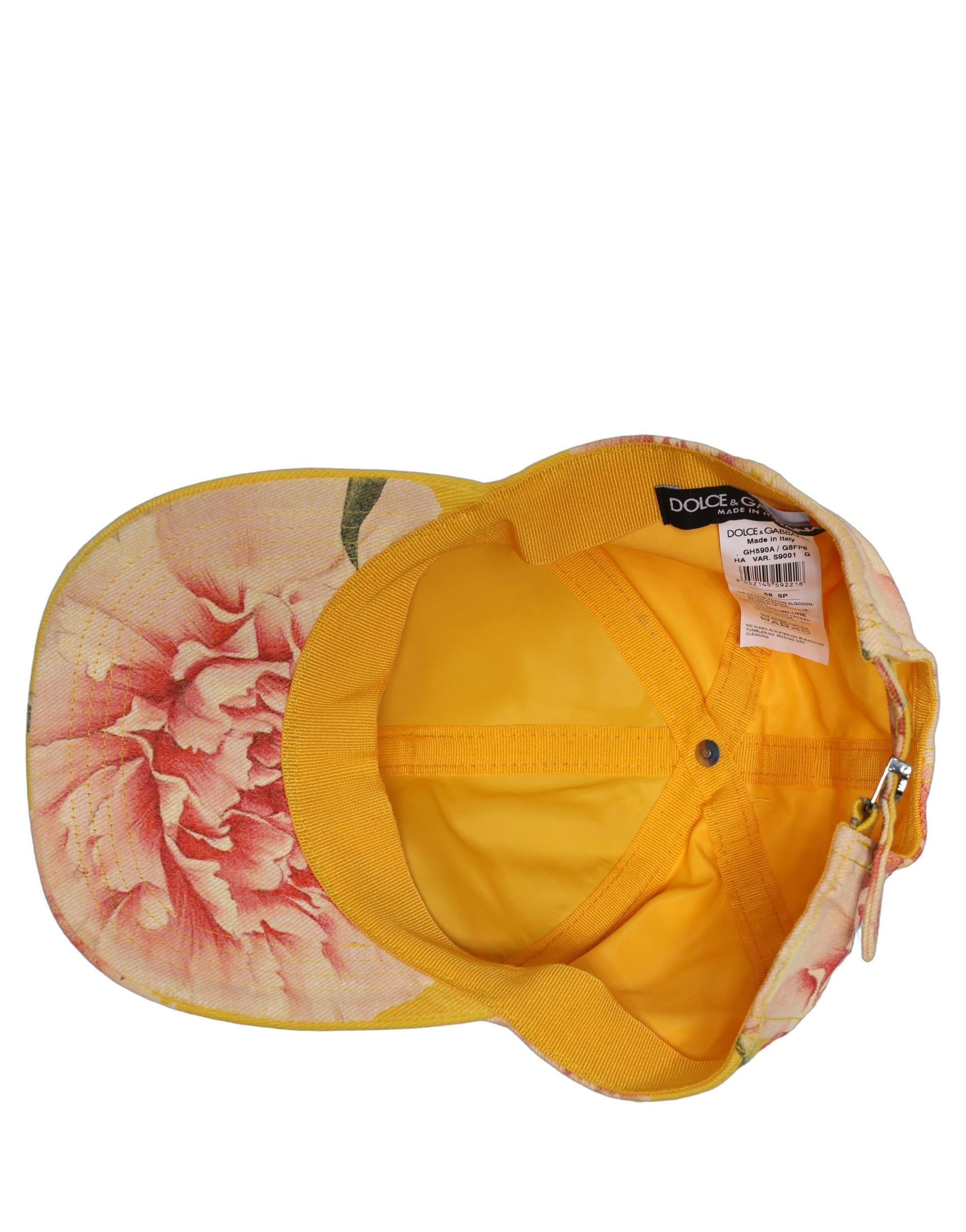 Dolce & Gabbana Men Multicolor Cotton Floral Baseball Capello Hat Curated Luxury Accessories by Orvyn