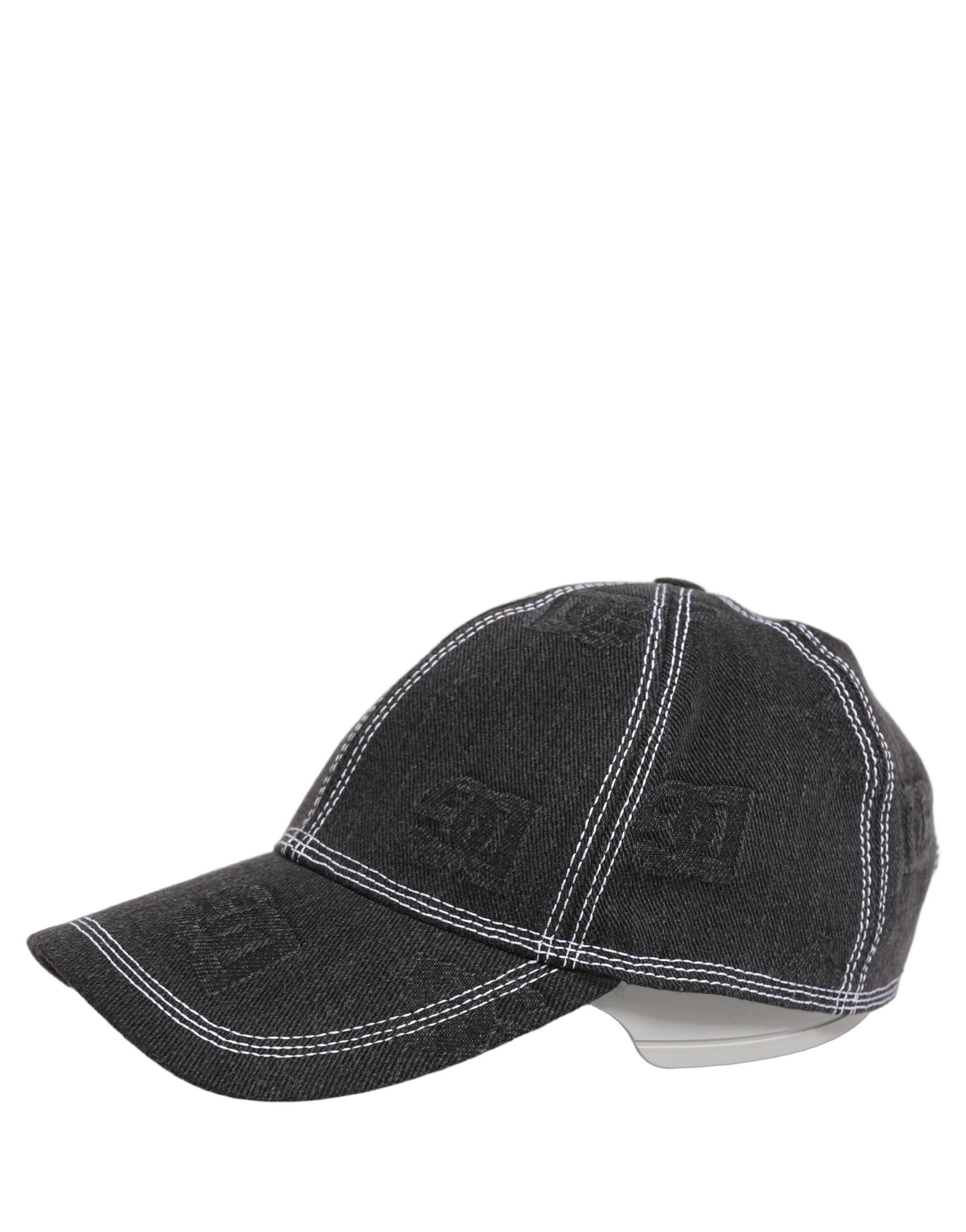 Dolce & Gabbana Men Black Cotton 6 Panel Baseball Capello Hat Curated Luxury Accessories by Orvyn