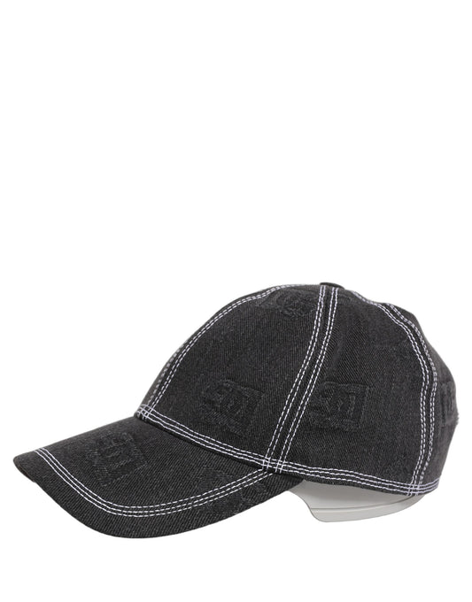 Dolce & Gabbana Men Black Cotton 6 Panel Baseball Capello Hat Curated Luxury Accessories by Orvyn