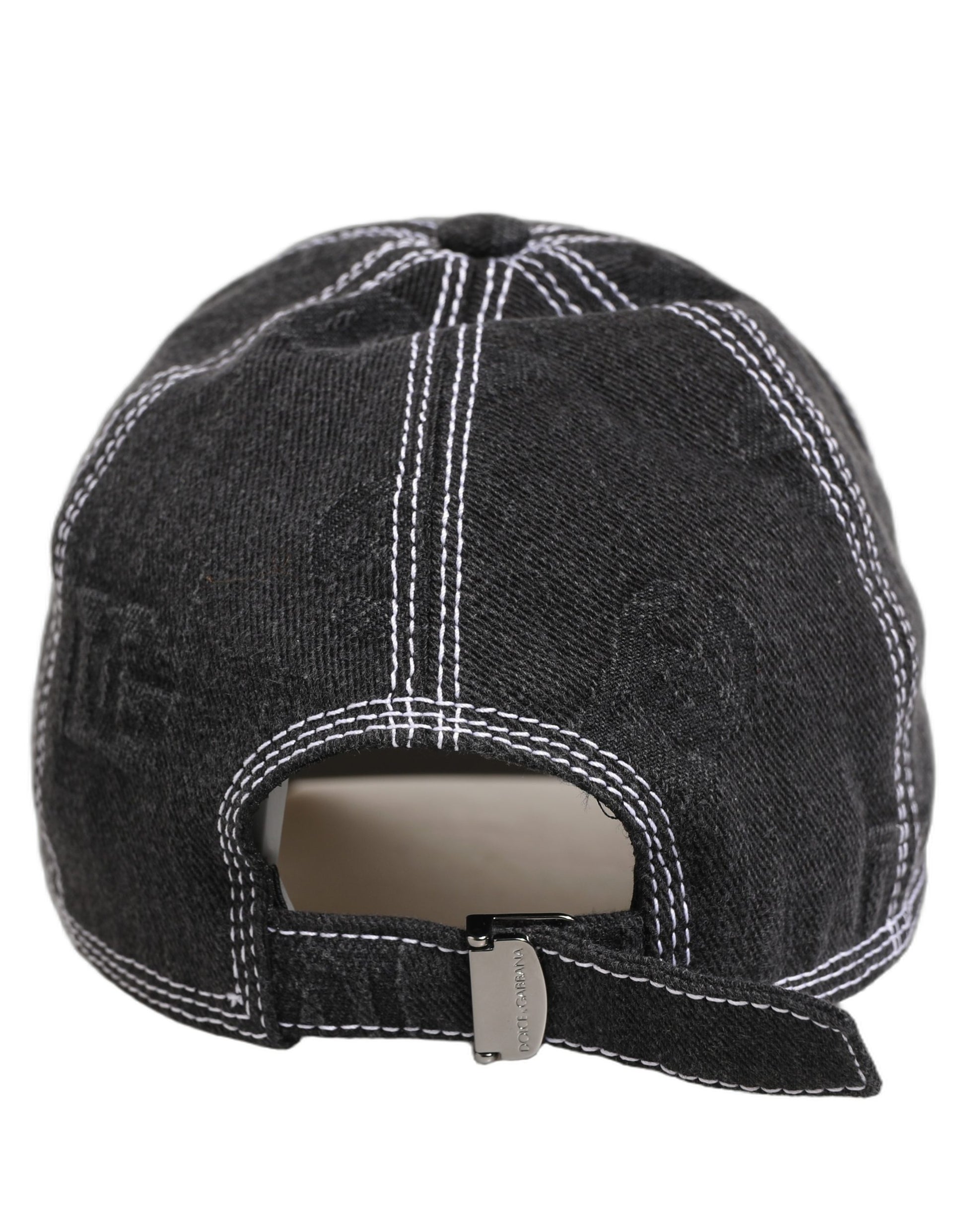 Dolce & Gabbana Men Black Cotton 6 Panel Baseball Capello Hat Curated Luxury Accessories by Orvyn