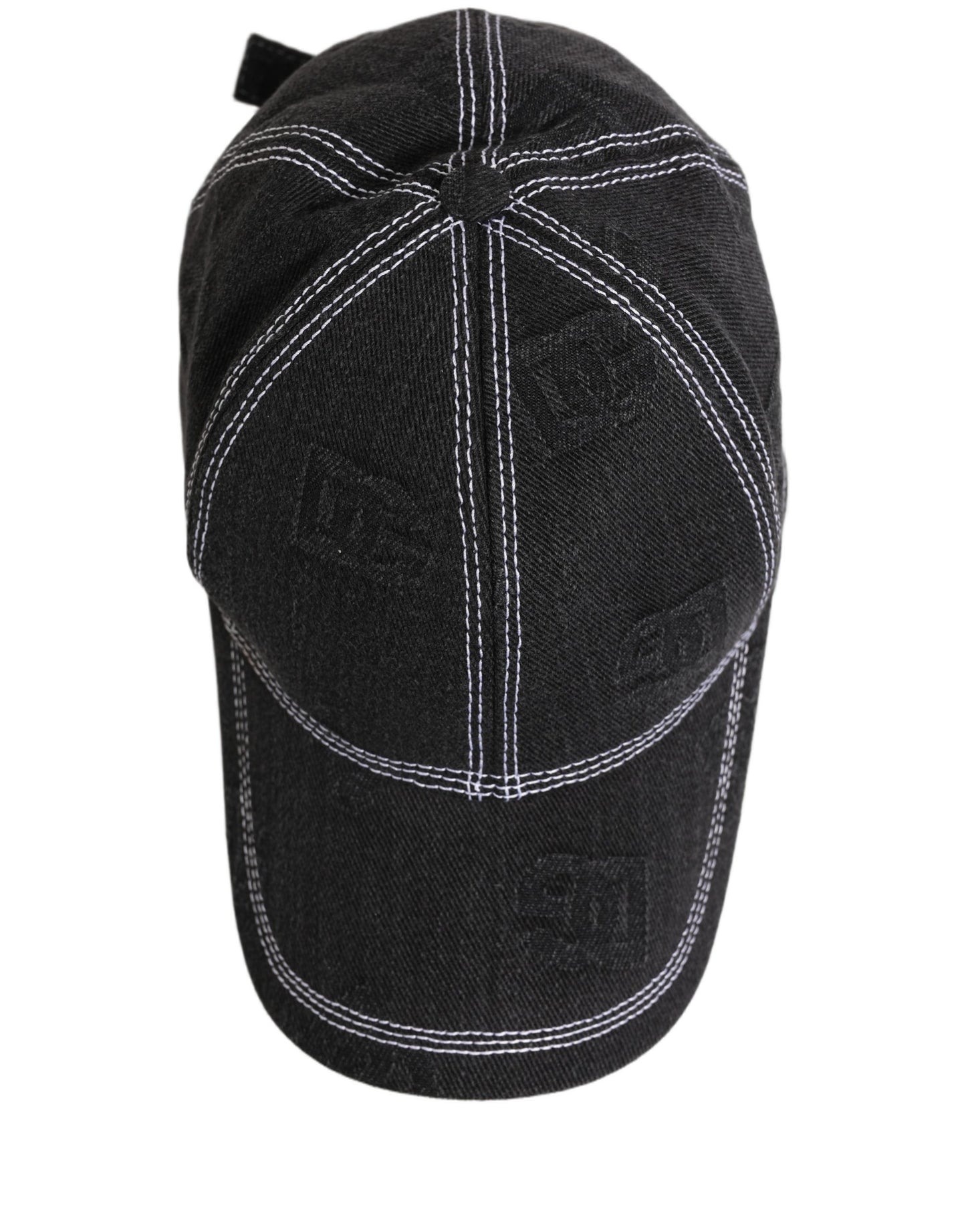 Dolce & Gabbana Men Black Cotton 6 Panel Baseball Capello Hat Curated Luxury Accessories by Orvyn