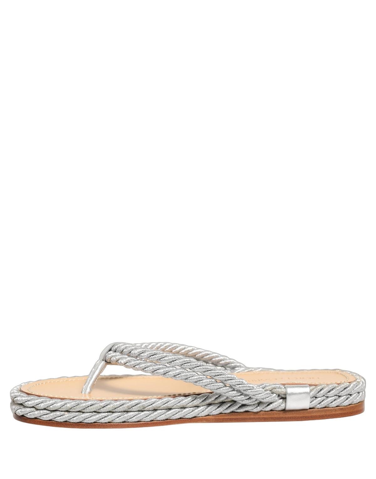 Dolce & Gabbana Silver 'Slip-On' Sandals