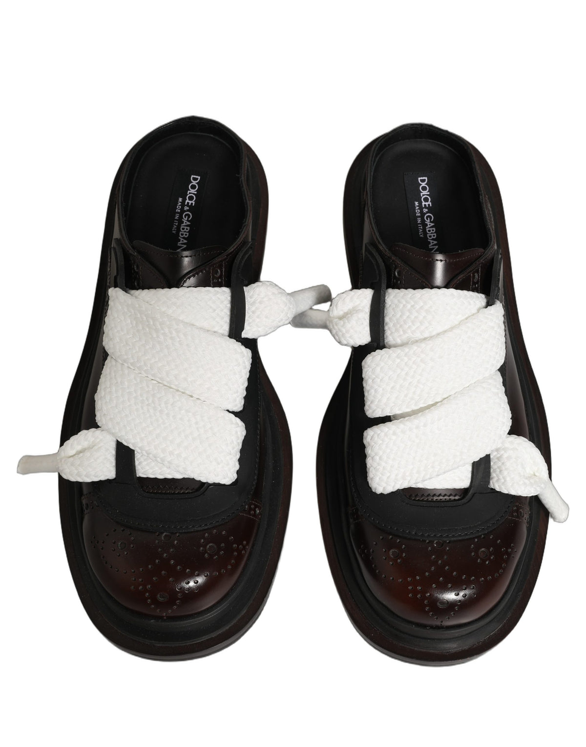 Dolce & Gabbana Brown 'Slip-On' Mini Sandals braun