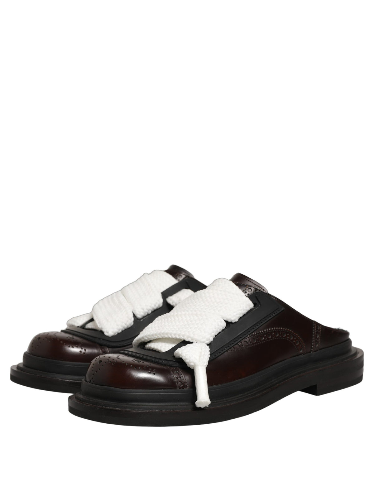 Dolce & Gabbana Brown 'Slip-On' Mini Sandals braun