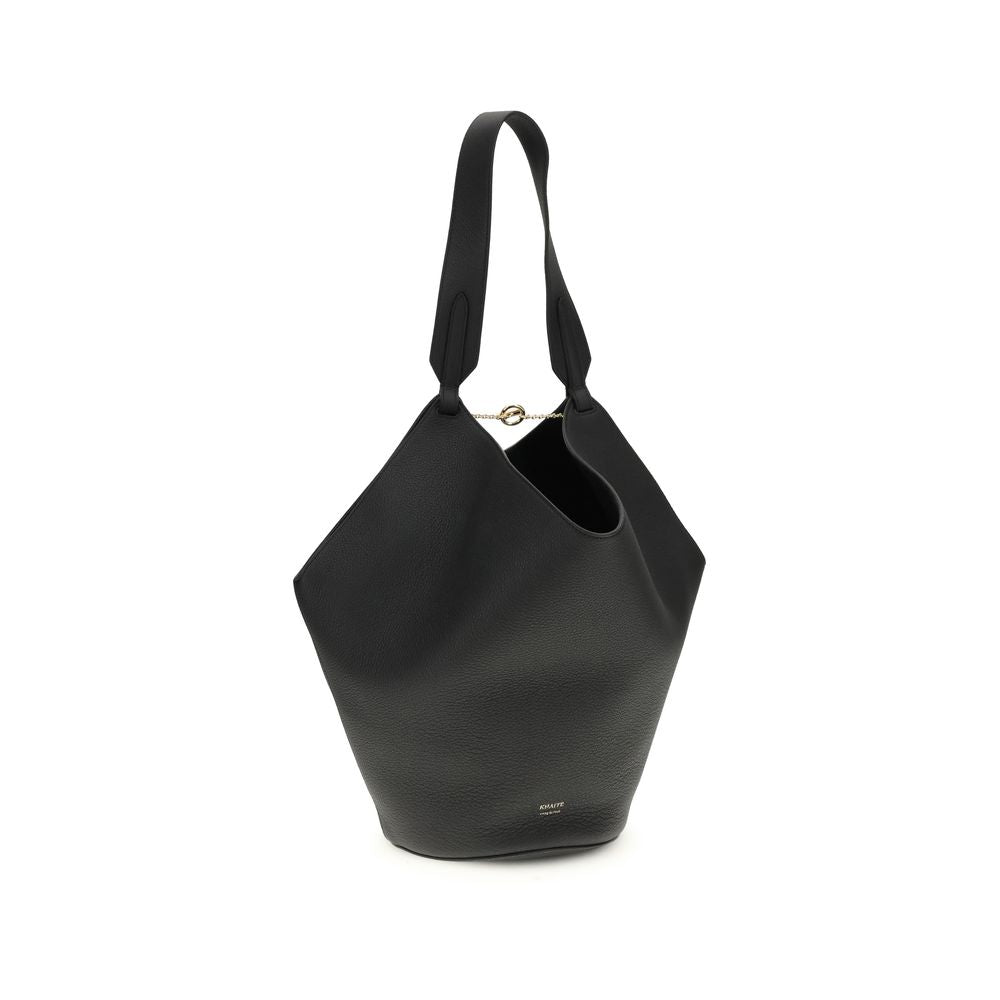 Khaite Black Lotus small Shoulder Bag