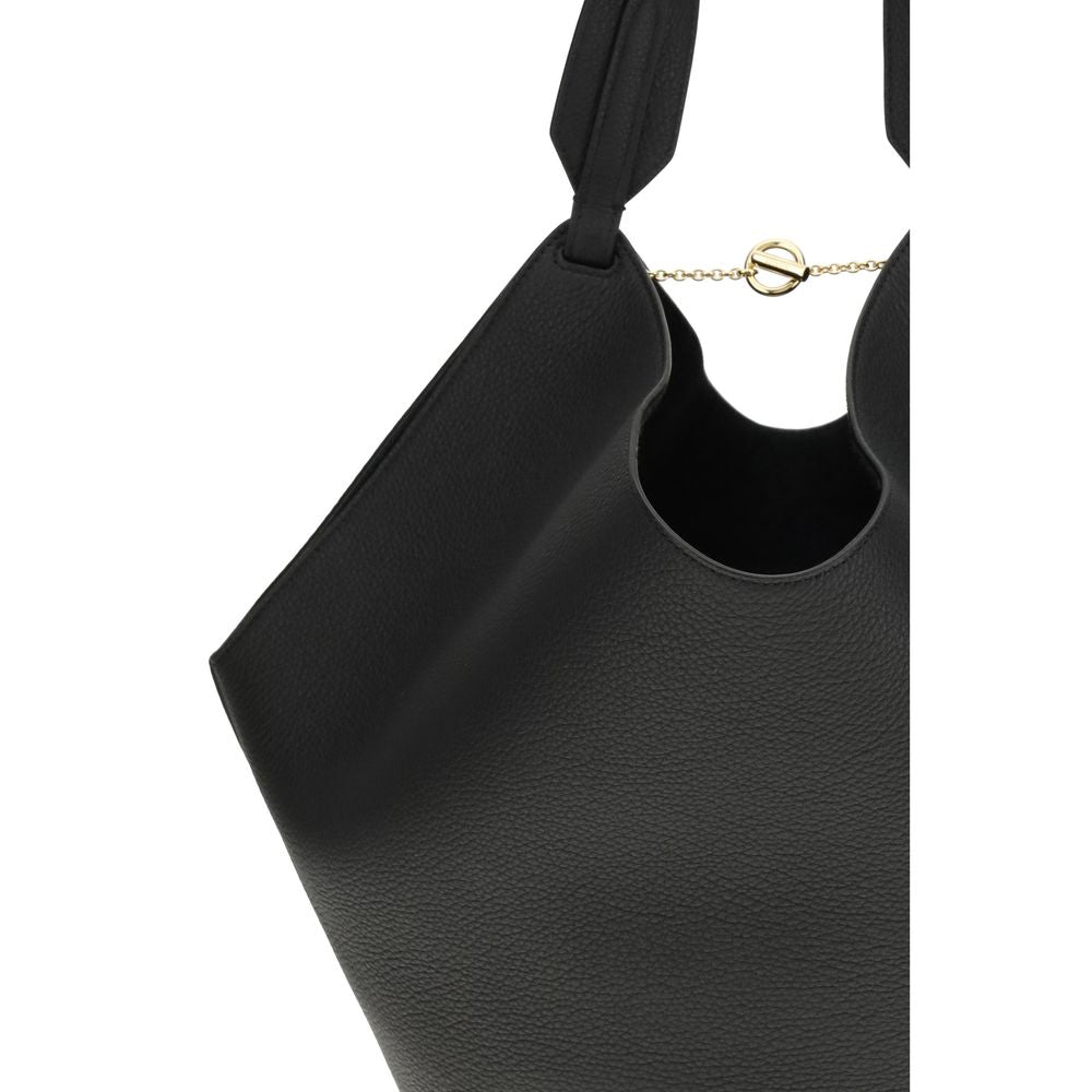 Khaite Black Lotus small Shoulder Bag
