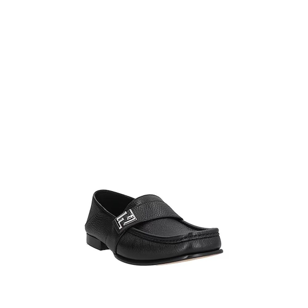 Fendi Black 'Slip-On' Loafers schwarz