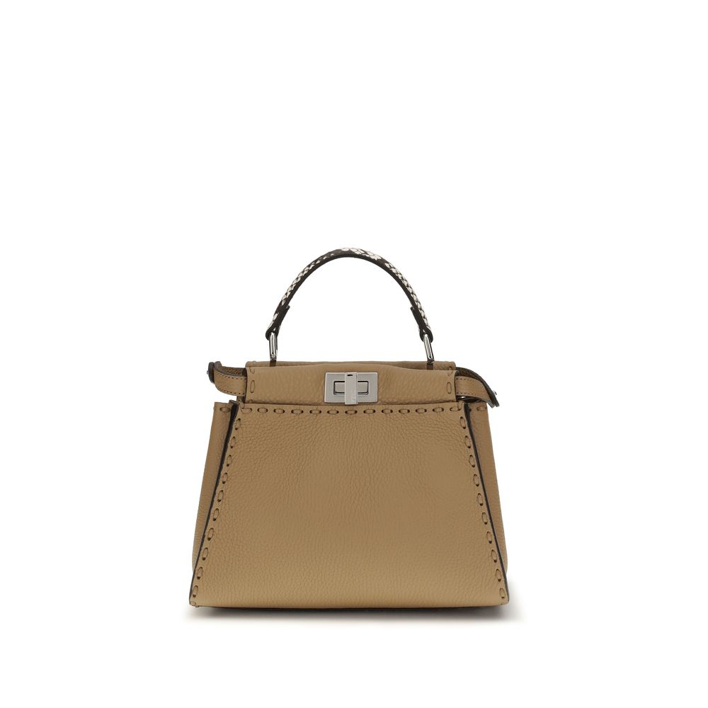 Fendi Beige Calf Leather Bos Taurus Handbag Curated Luxury Accessories by Orvyn