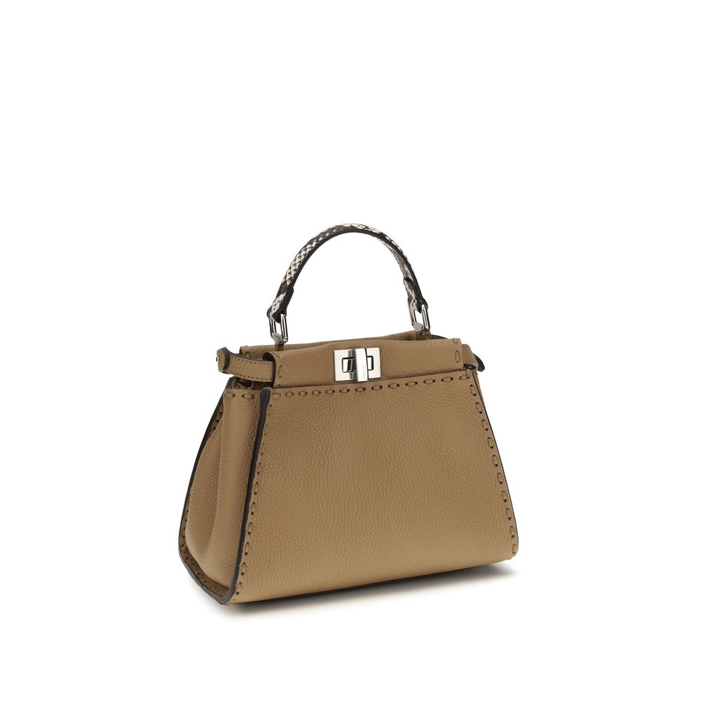 Fendi Beige Calf Leather Bos Taurus Handbag Curated Luxury Accessories by Orvyn