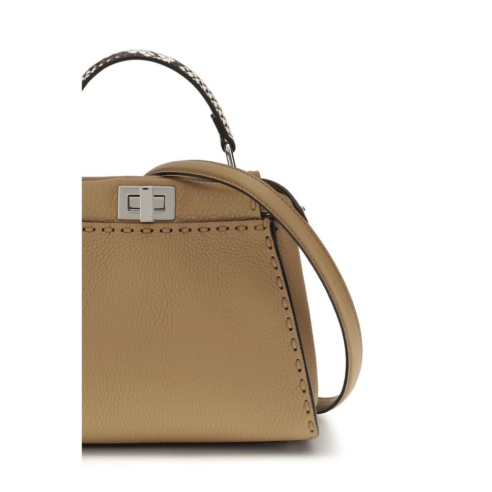 Fendi Beige Calf Leather Bos Taurus Handbag Curated Luxury Accessories by Orvyn