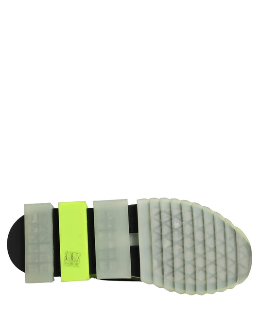 Dolce & Gabbana Black Green Sorrento Low Top Sneakers Shoes Curated Luxury Accessories by Orvyn