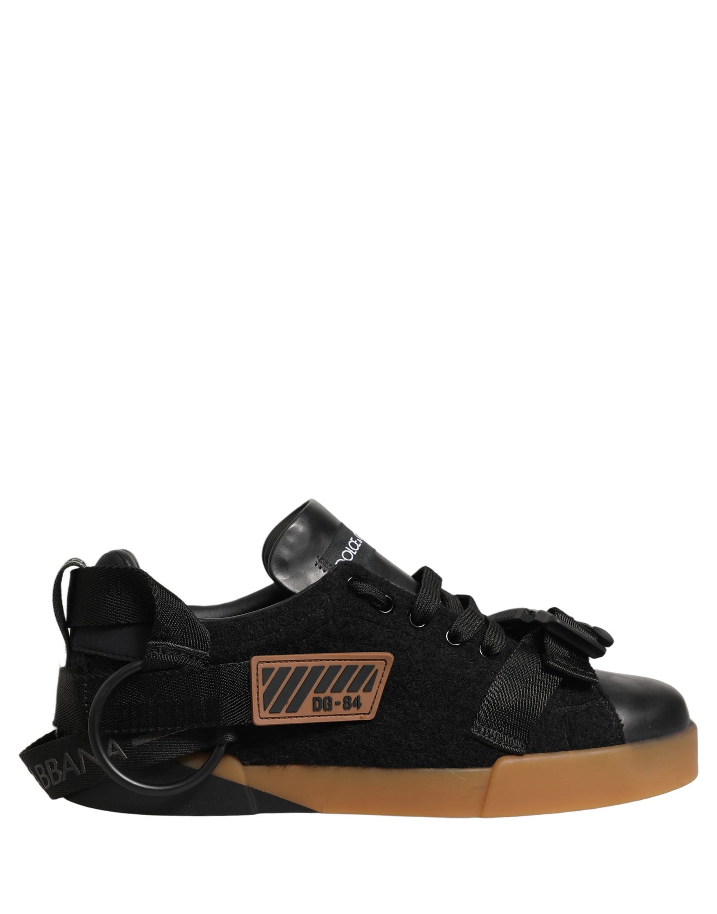 Dolce & Gabbana Black 'Dg-84' Mini Sneakers schwarz