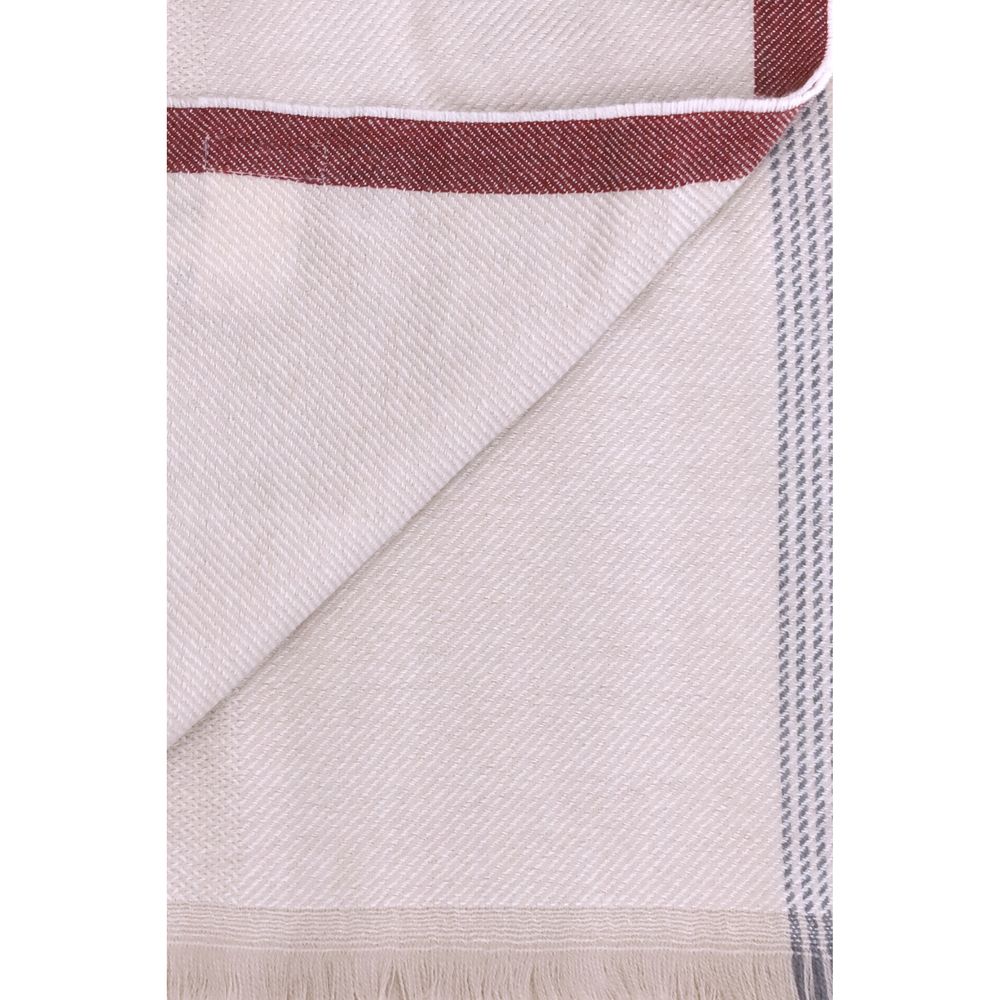 Brunello Cucinelli Beige Cashmere Scarf Curated Luxury Accessories by Orvyn