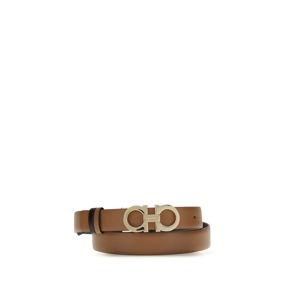 Ferragamo Brown Calf Leather Bos Taurus Regular Belt Curated Luxury Accessories by Orvyn