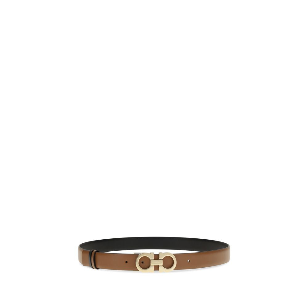 Ferragamo Brown Calf Leather Bos Taurus Regular Belt Curated Luxury Accessories by Orvyn