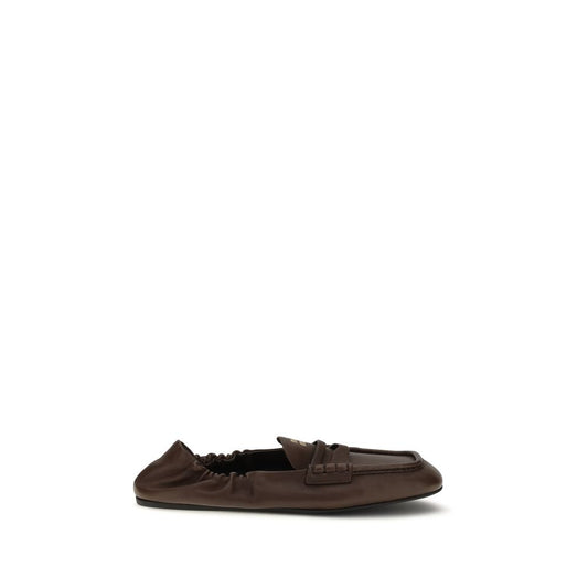Miu Brown 'Slip-On' Mini Loafers braun