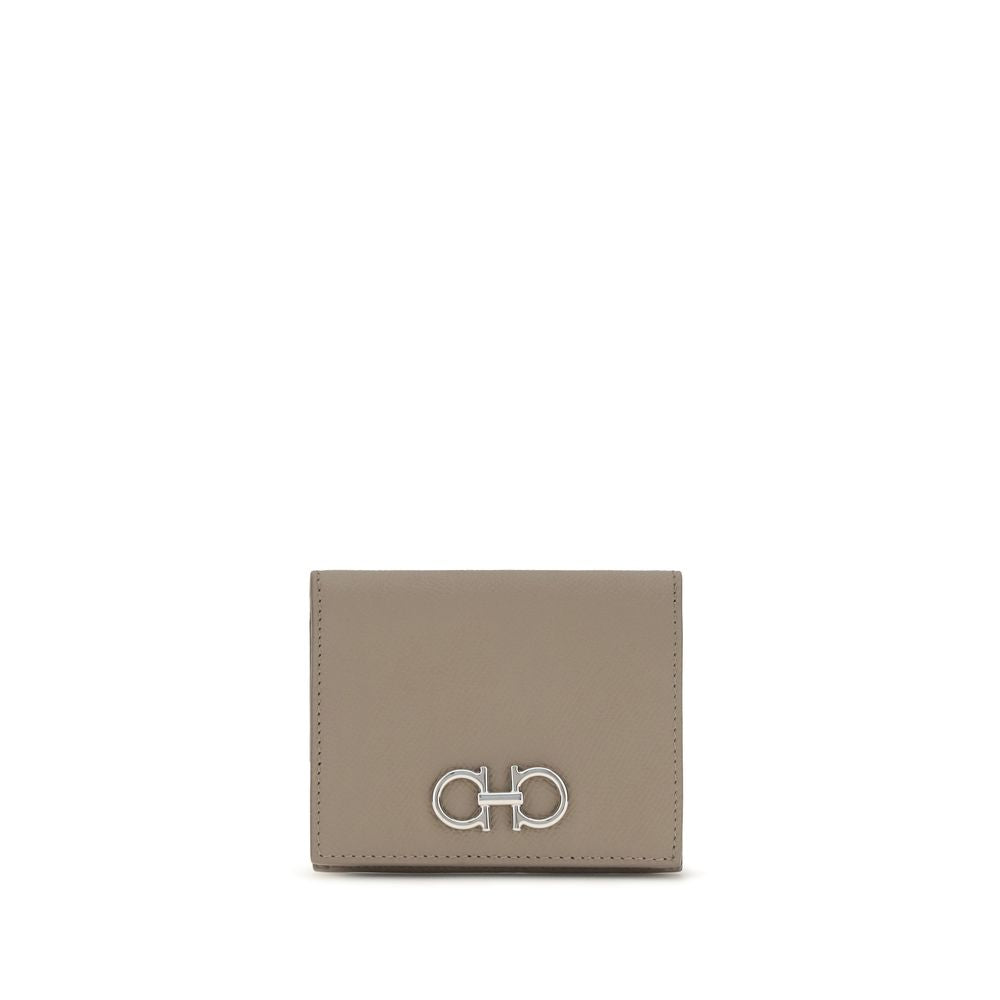 Ferragamo Beige Calf Leather Bos Taurus Wallet Curated Luxury Accessories by Orvyn