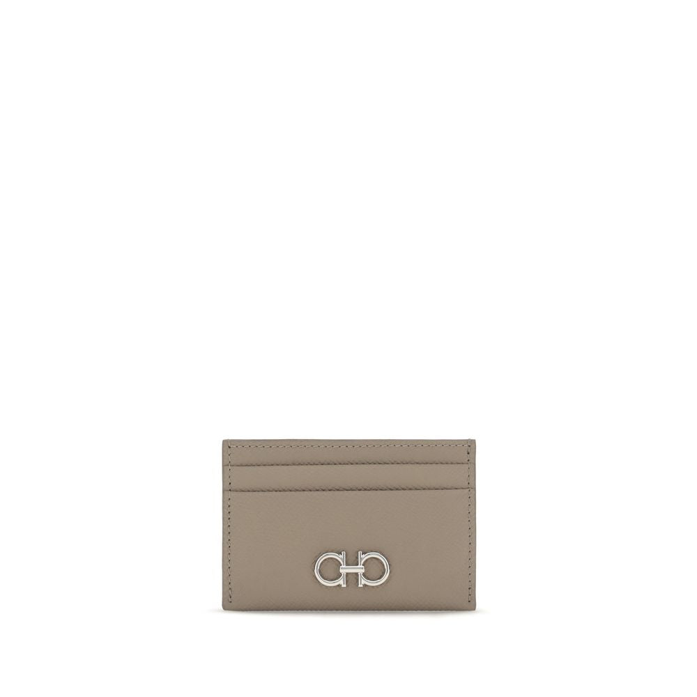 Ferragamo Beige Calf Leather Bos Taurus Wallet Curated Luxury Accessories by Orvyn