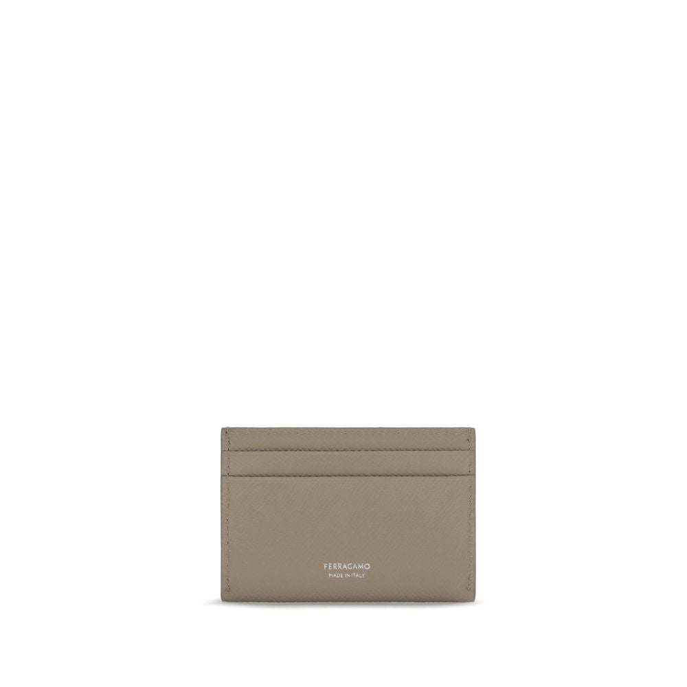 Ferragamo Beige Calf Leather Bos Taurus Wallet Curated Luxury Accessories by Orvyn